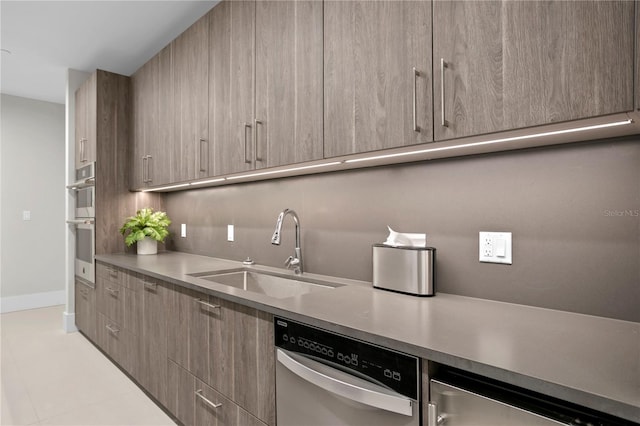 kitchen featuring appliances with stainless steel finishes and sink