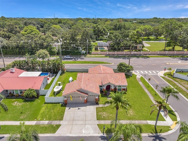 birds eye view of property