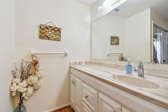 bathroom featuring vanity