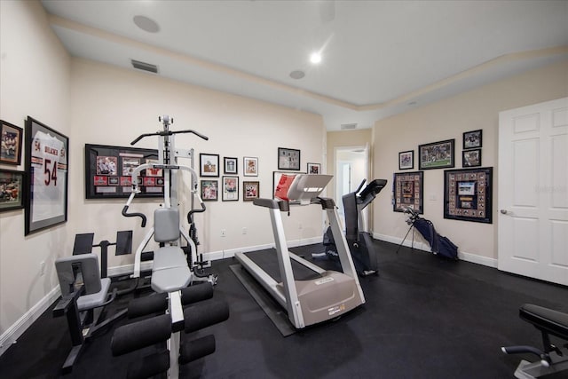 view of exercise room