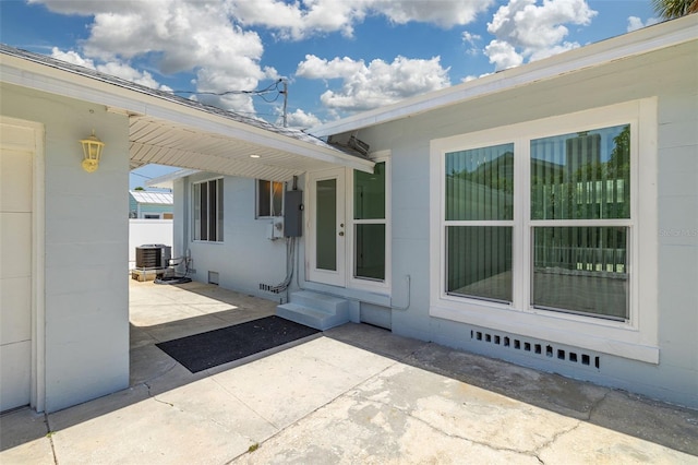 view of patio / terrace with cooling unit