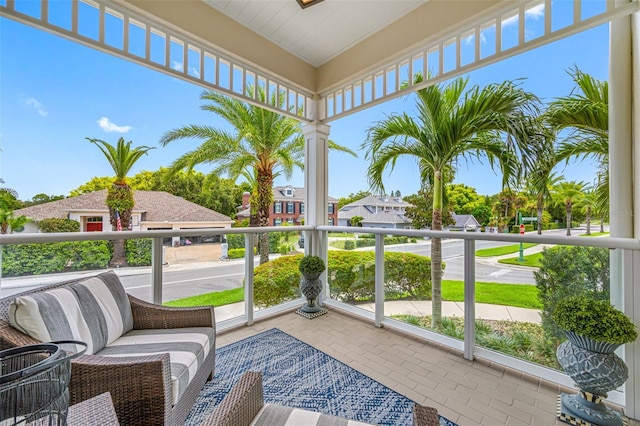 view of sunroom / solarium