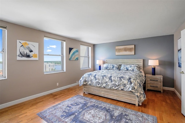 bedroom featuring wood-type flooring