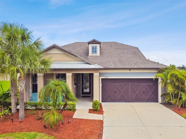 view of front of home featuring a garage