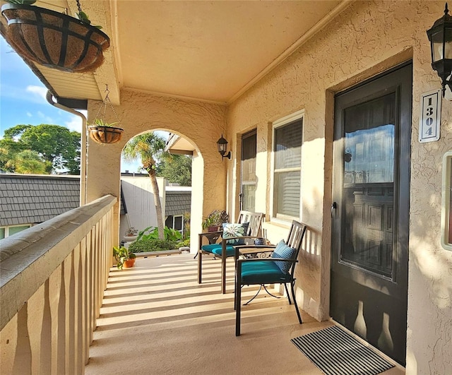 view of balcony