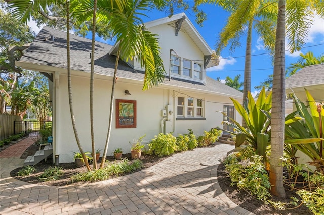 view of rear view of property