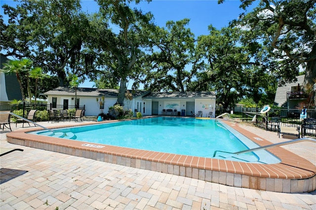 view of pool with a patio