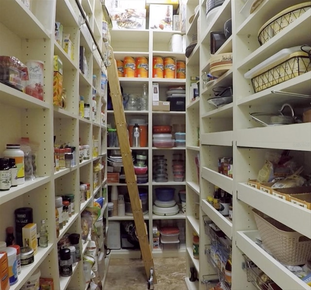 view of pantry