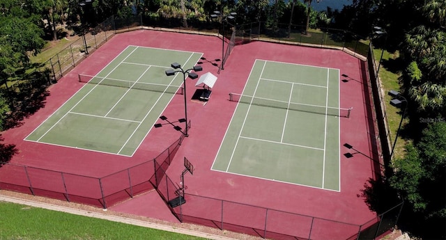 view of sport court