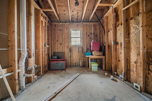 view of storage area