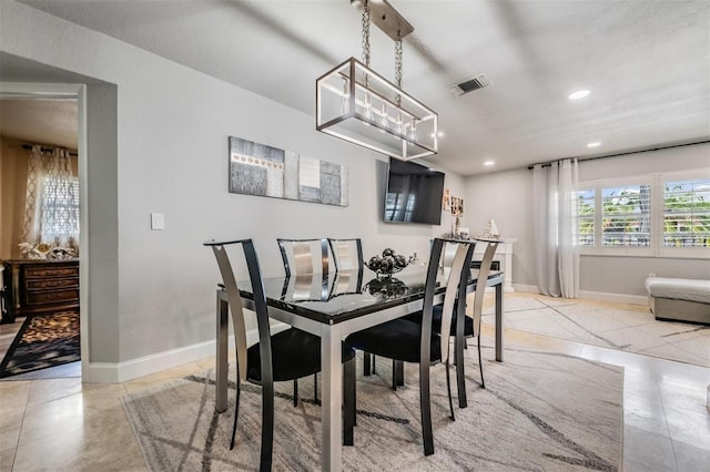 view of dining room