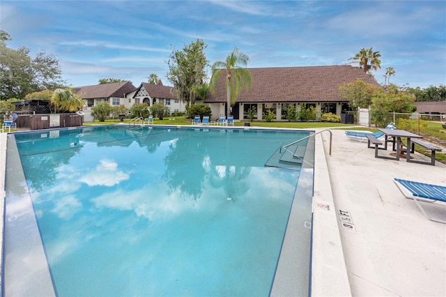 view of pool with a patio