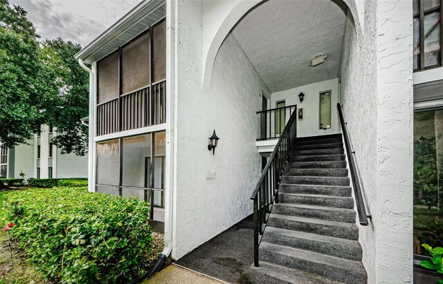 view of stairs