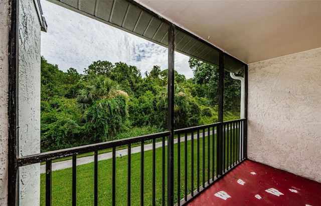 view of balcony