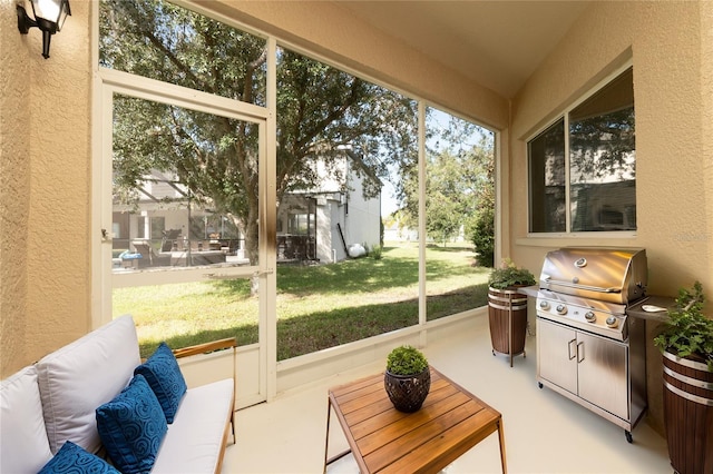 view of sunroom / solarium