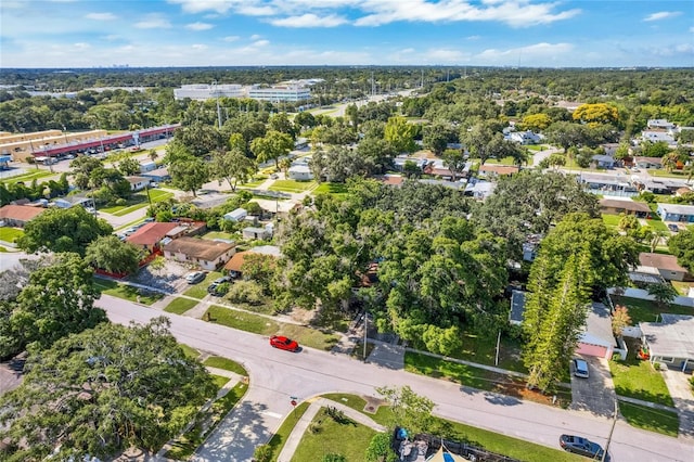 aerial view featuring a residential view