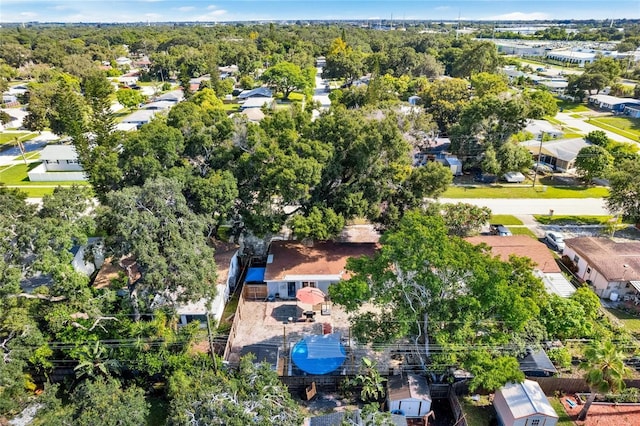 aerial view featuring a residential view