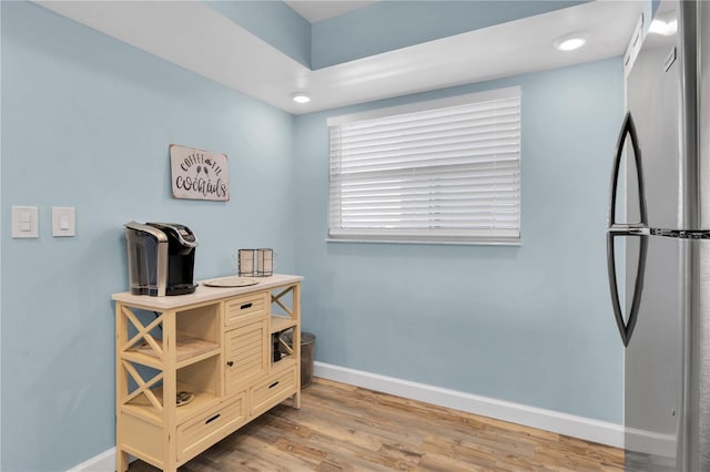 interior space with wood-type flooring