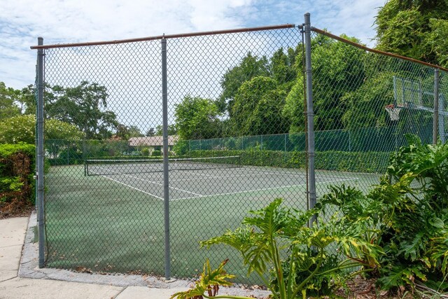 view of sport court