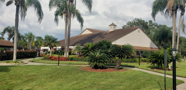 exterior space featuring a yard