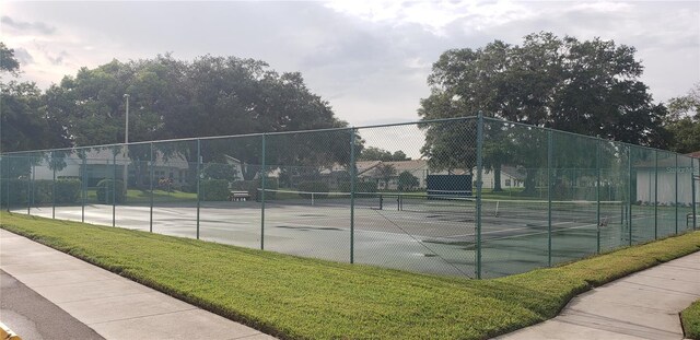 view of tennis court