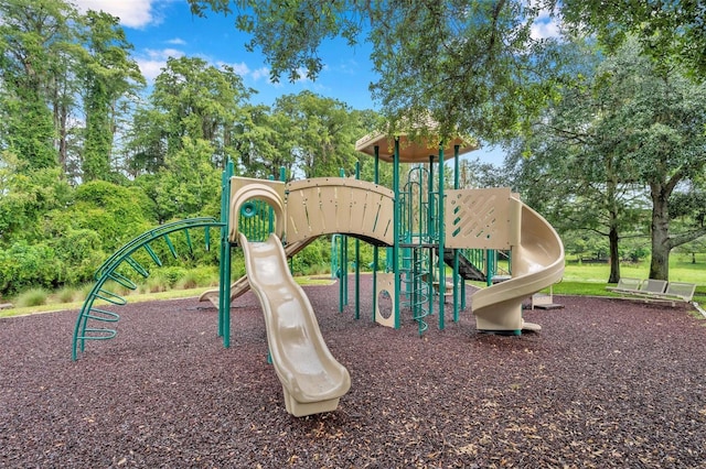 view of jungle gym