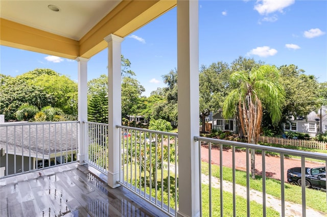 balcony with a porch