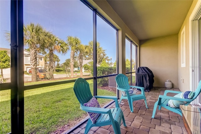 view of sunroom / solarium