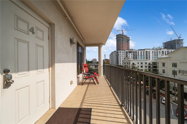 view of balcony