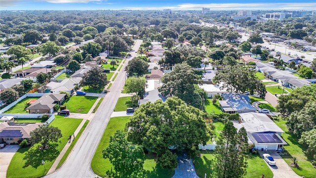 aerial view featuring a residential view