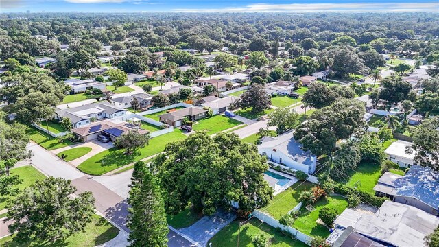 bird's eye view featuring a residential view