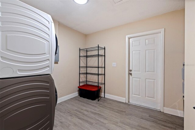 interior space with hardwood / wood-style floors