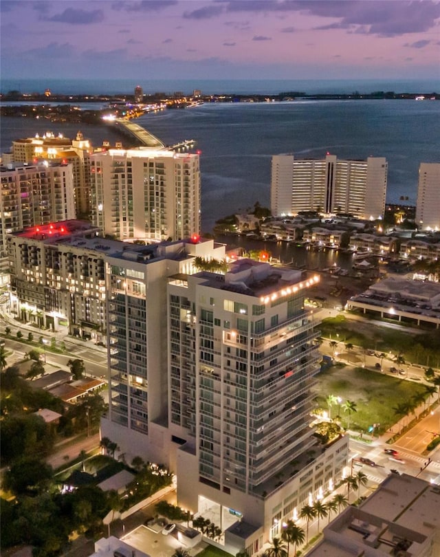 city view featuring a water view