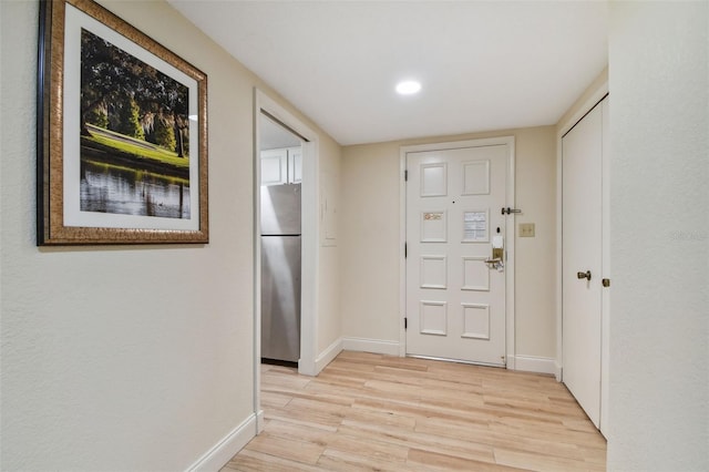 interior space featuring light hardwood / wood-style flooring