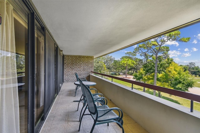 view of balcony