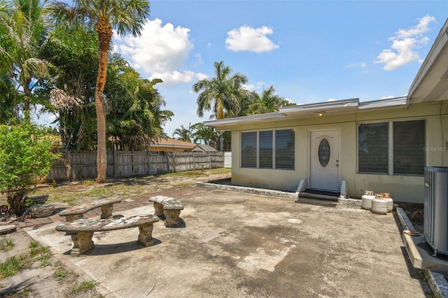 exterior space with central AC unit