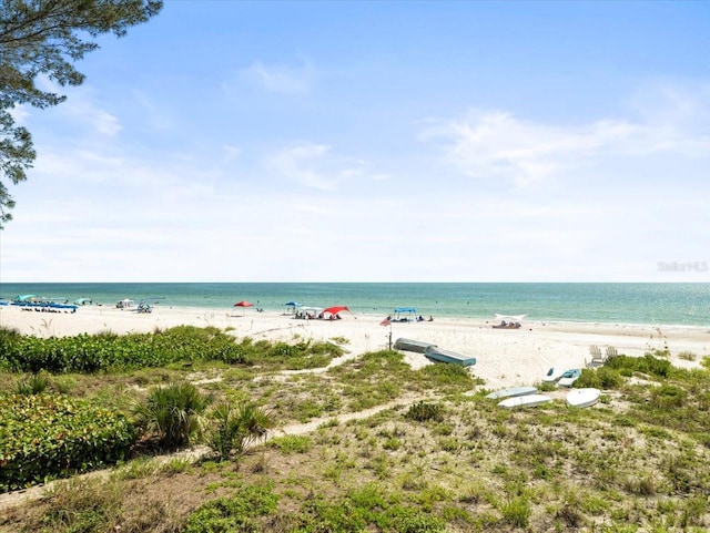 water view with a beach view