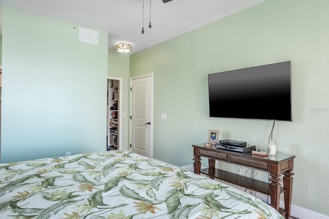 bedroom featuring a closet