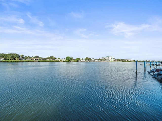 exterior space with a boat dock