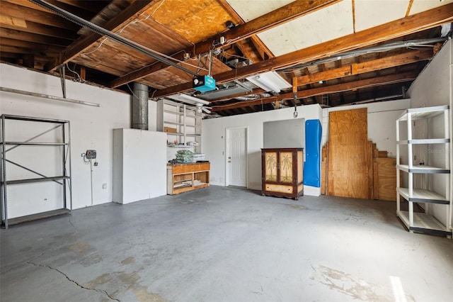 1549 Linwood Dr, Clearwater, FL 33755 - garage with a garage door opener and french doors