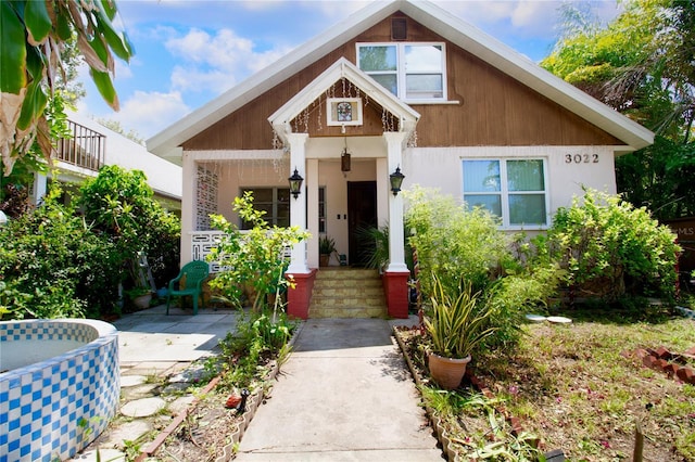 view of front of property