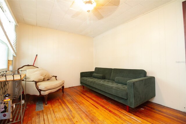 living room featuring hardwood / wood-style floors