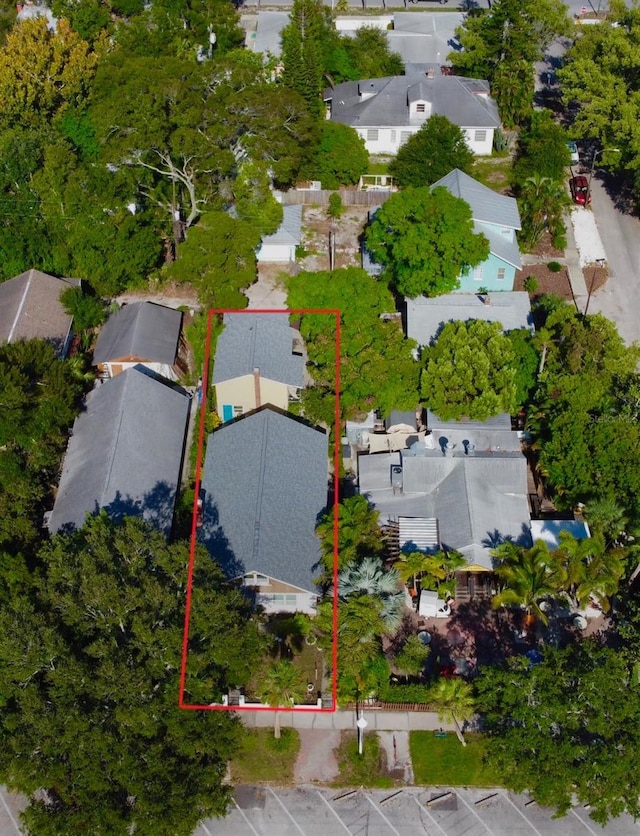 bird's eye view featuring a residential view