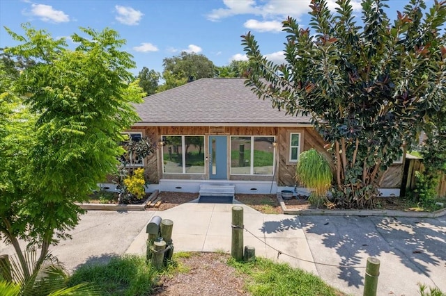 view of front of property featuring french doors