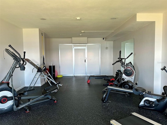 view of workout area