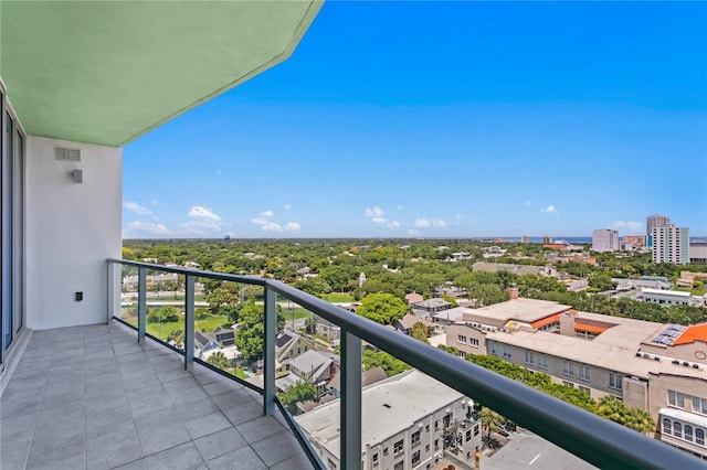 balcony featuring visible vents
