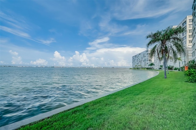 view of water feature