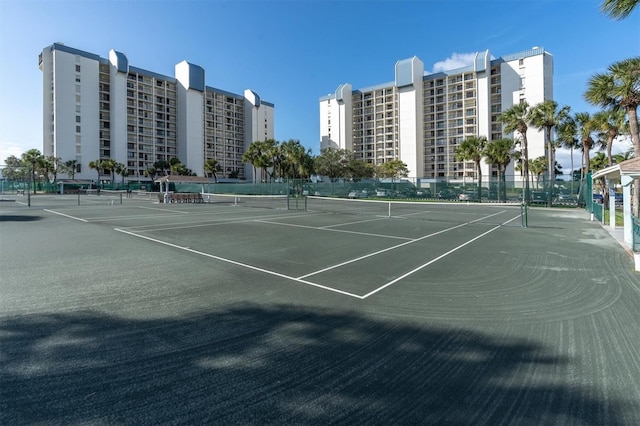 view of tennis court