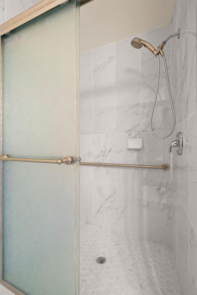 bathroom with walk in shower