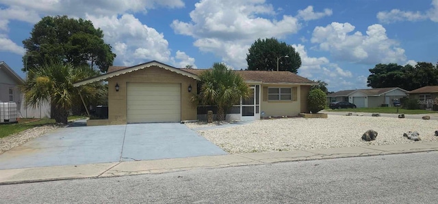 ranch-style house with a garage